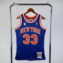 Regatas BAPE x Mitchell & Ness New York Knicks Azul e Branca ABC Basketball Swingman 1991/92 - Hardwood Classics