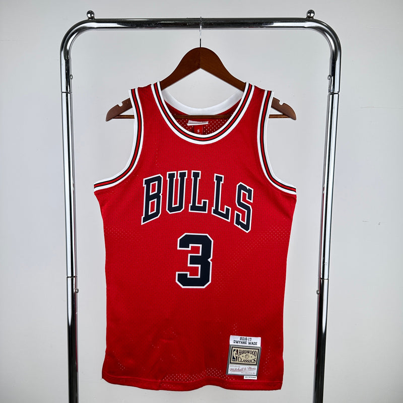 Regata Chicago Bulls Dwyane Wade Vermelha 2016/17 - Hardwood Classics