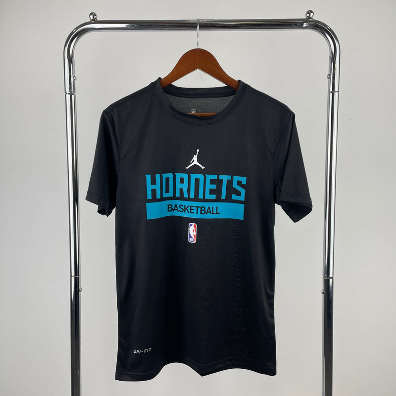 Camisas Treino Charlotte Hornets Dri-fit Preta