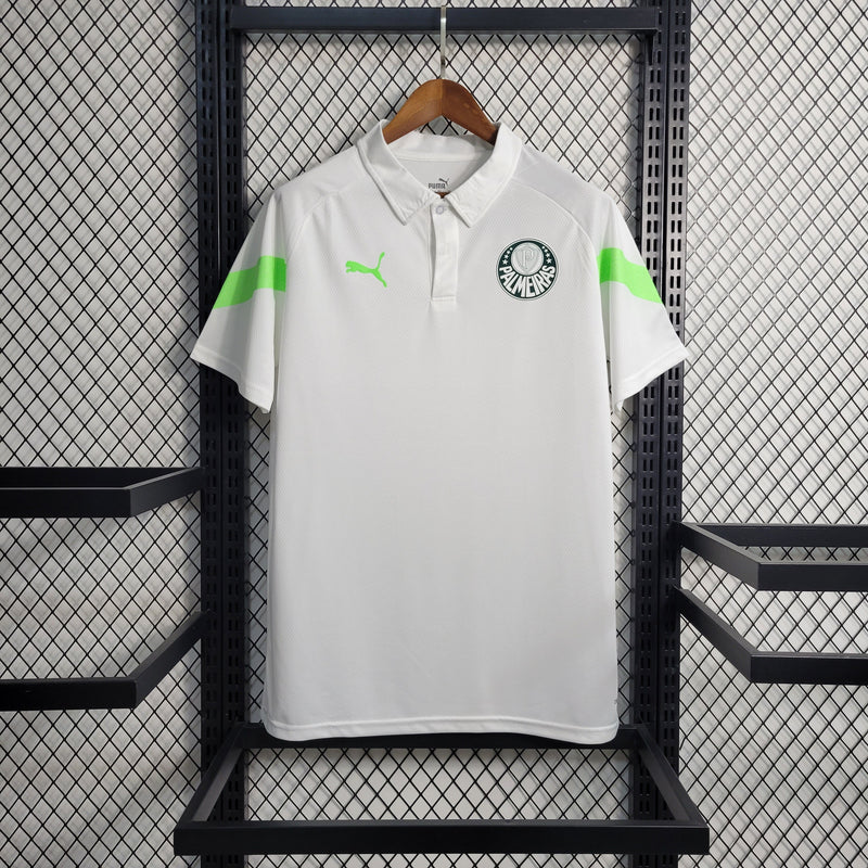 Camisa Polo Treino Palmeiras Branca 2023/24 - Masculina