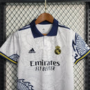 Conjunto Infantil Real Madrid Dragon Branca 2023 - Unissex