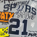 Regata San Antonio Spurs Slap Sticker Cinza 1998/99 - Hardwood Classics