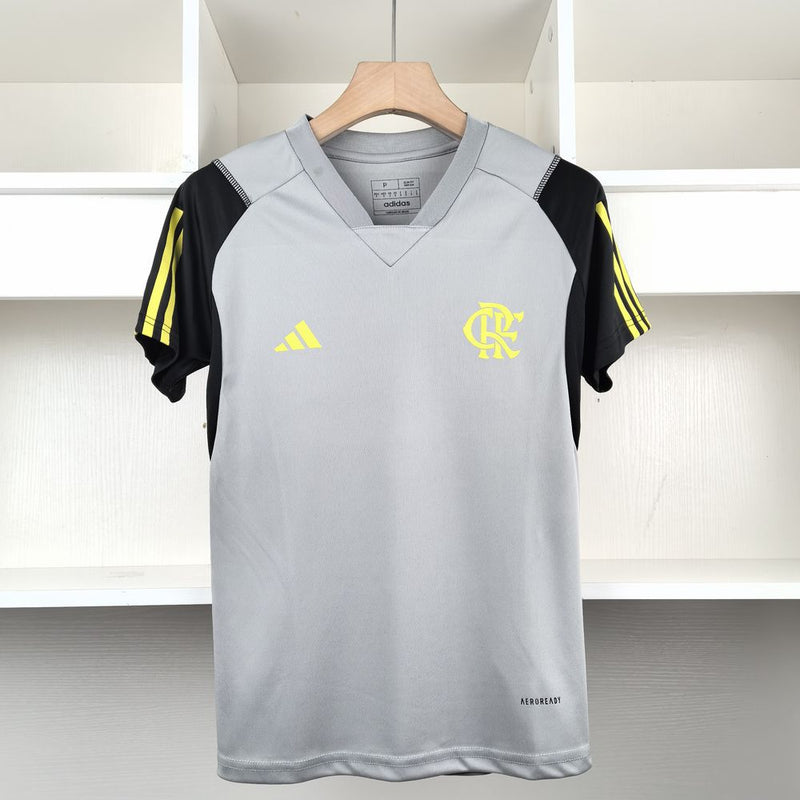 Camisa Treino Flamengo Cinza 2024/25 - Feminina