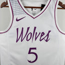 Regata Minnesota Timberwolves Branca Swingman 2018/19 - Earned Edition