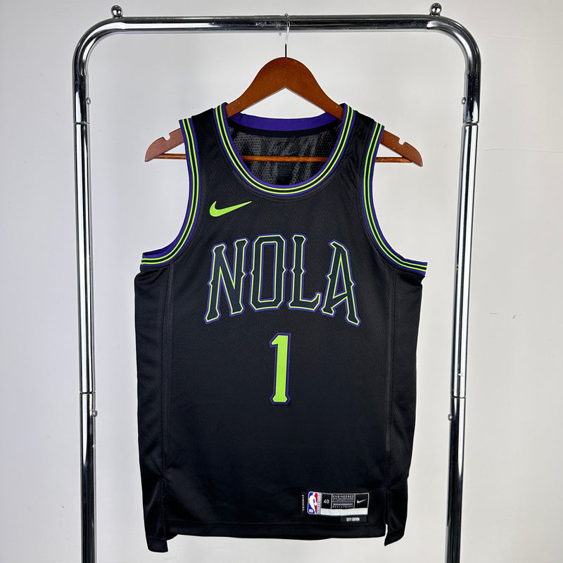 Regata New Orleans Pelicans Preto Swingman - City Edition