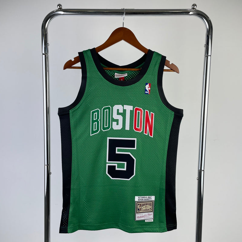 Regata Boston Celtics Kevin Garnett Verde 2007/08 - Hardwood Classics