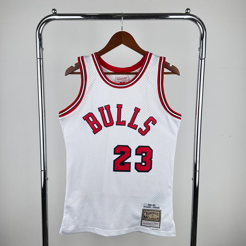 Regata Chicago Bulls Michael Jordan Branca 1984/85 - Hardwood Classics