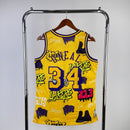 Regata Los Angeles Lakers Kobe Bryant Slap Sticker Amarela 1996/97 - Hardwood Classics