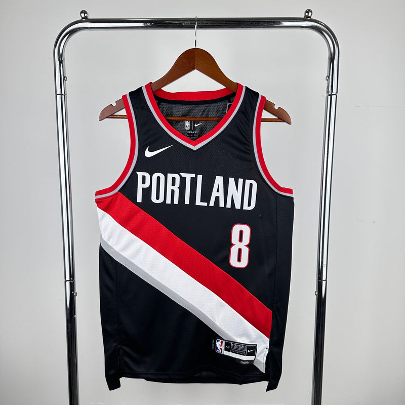 Regata Portland Trail Blazers Preta Swingman - Icon Edition