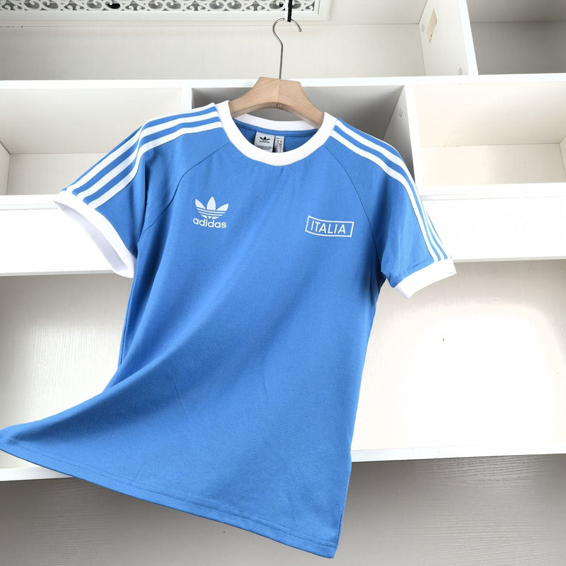 Camiseta  Adicolor Classics 3 Linhas Itália 2024 - Azul