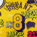 Regata Los Angeles Lakers Kobe Bryant Slap Sticker Amarela 1996/97 - Hardwood Classics