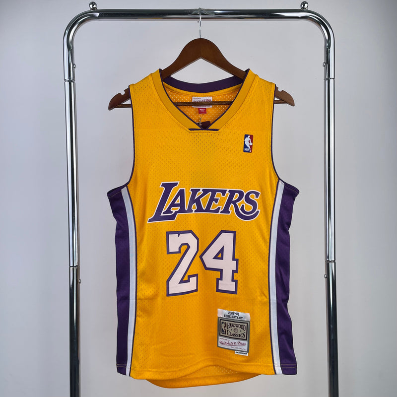 Regata Los Angeles Lakers Kobe Bryant Amarela 2008/09 - Hardwood Classics