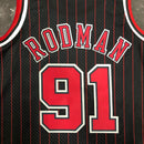 Regata Chicago Bulls Dennis Rodman Preta 1995/96 - Hardwood Classics