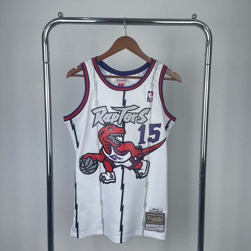 Regata Toronto Raptors Vince Carter Branca 1998/99 - Hardwood Classics