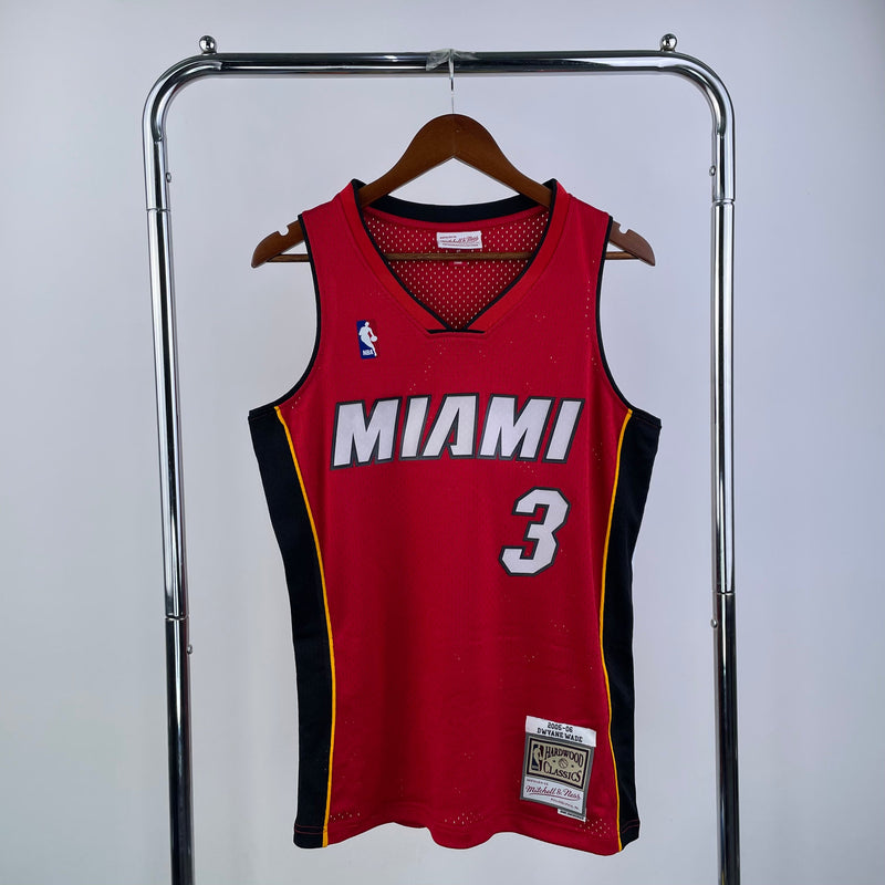Regata Miami Heat Dwyane Wade Vermelha 2005/06 - Hardwood Classics