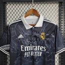Camisa Real Madrid Dragon Preta 2023 Torcedor - Masculina