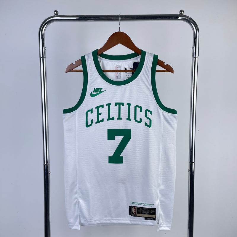 Regata Boston Celtics Branca Swingman - Classic Edition Jaylen Brown