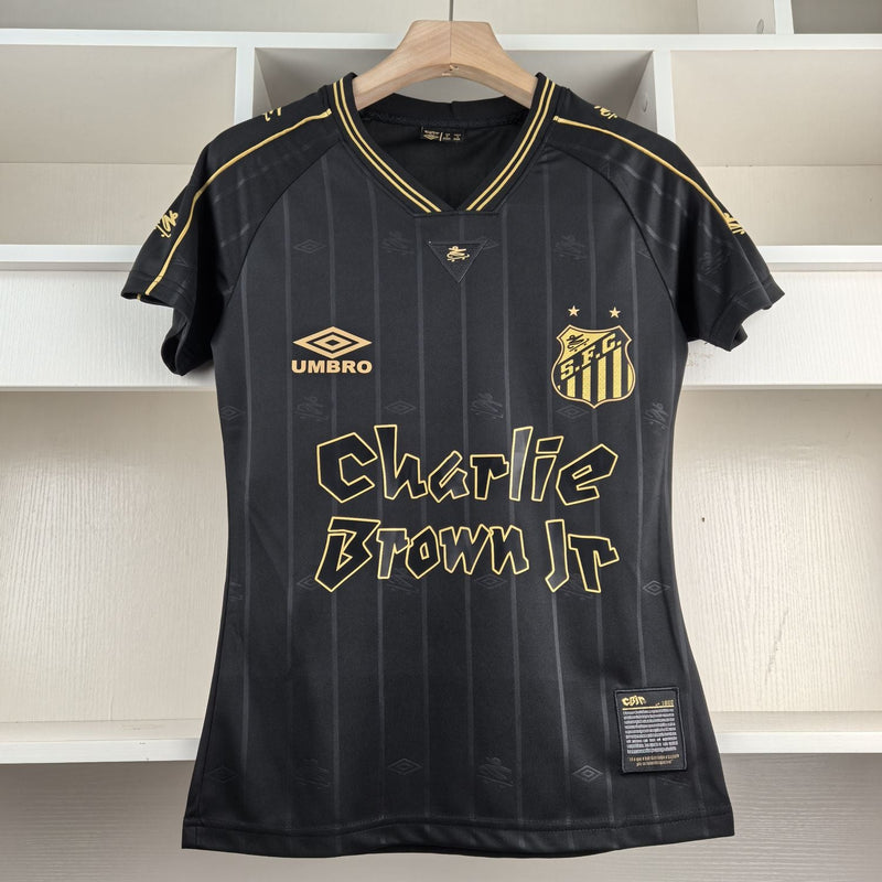 Camisa Collab Santos x Charlie Brown Jr. 2024 - Feminina