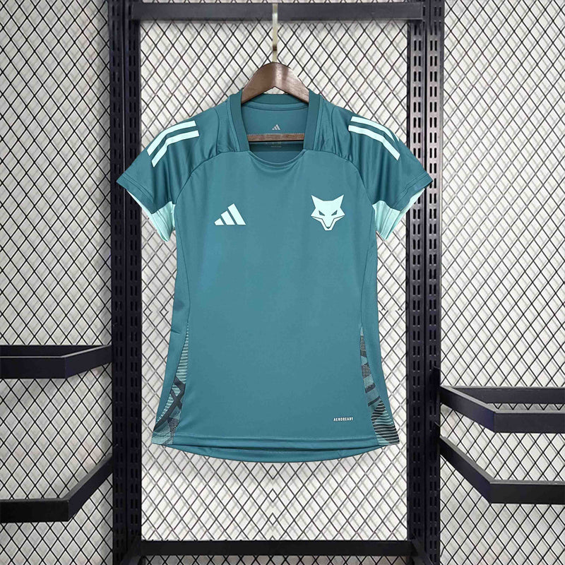 Camisa Treino Cruzeiro 2025/26 Azul Turquesa Torcedora - Feminina