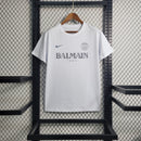 Camisa Edição Exclusiva Paris Saint Germain x Balmain Paris Branca 2023 - Masculina