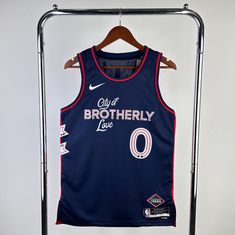 Regata Philadelphia 76ers Preta - City Edition