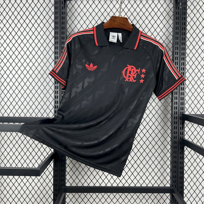 Camisa Flamengo LifeStyler 2025/26 Preto - Masculina