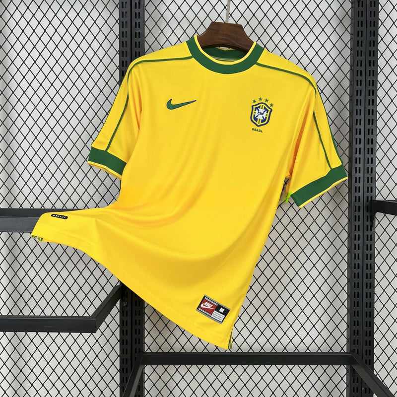 Camisa 1 Brasil Retrô 1998 - Masculina