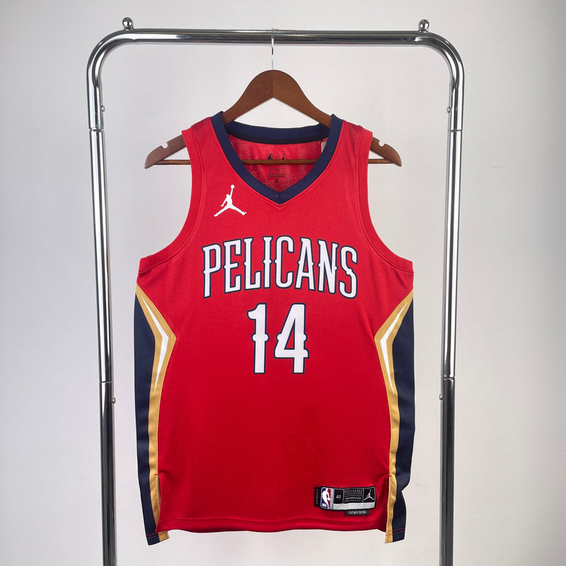 Regata New Orleans Pelicans Vermelha Swingman 2023/24 - Statement Edition