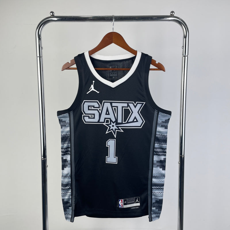 Regata San Antonio Spurs Preta Swingman 2022/23 - Statement Edition