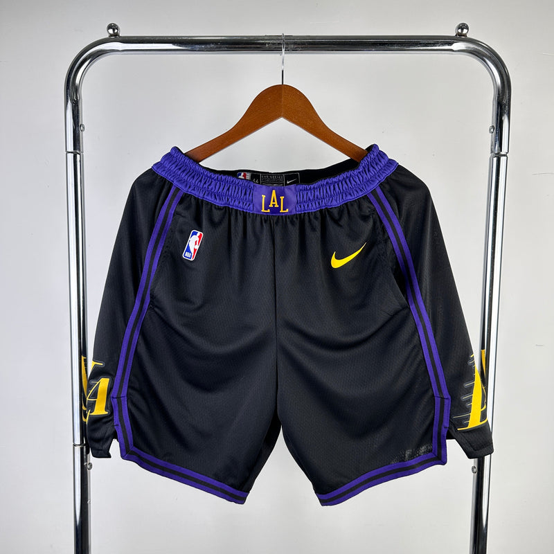 Bermuda Los Angeles Lakers Preta 2023/24 - City Edition