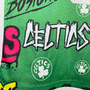 Regata Boston Celtics Slap Sticker Larry Bird Verde 1985/86 - Hardwood Classics