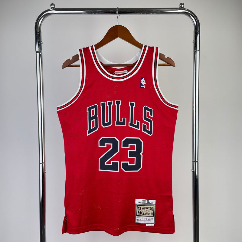 Regata Chicago Bulls Michael Jordan Vermelha 1997/98 - Hardwood Classics