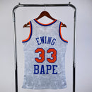 Regatas BAPE x Mitchell & Ness New York Knicks Azul e Branca ABC Basketball Swingman 1991/92 - Hardwood Classics