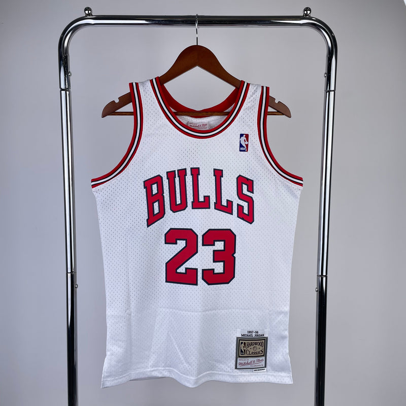 Regata Chicago Bulls Michael Jordan Branca 1997/98 - Hardwood Classics