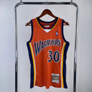 Regata Golden State Warriors Stephen Curry Laranja 2009/10 - Hardwood Classics