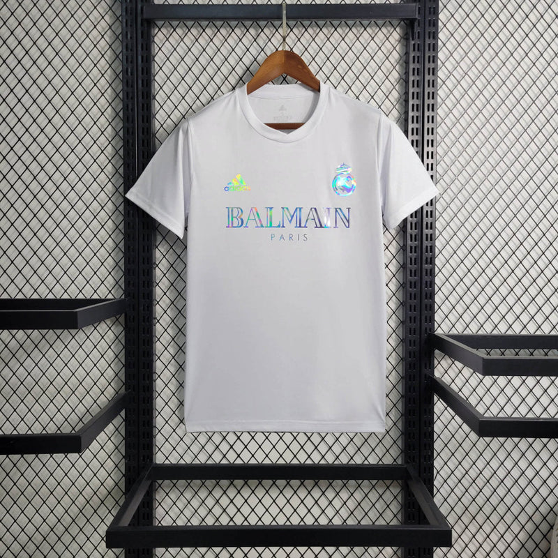 Camisa Edição Exclusiva Real Madrid x Balmain Paris 2023 Refletiva - Masculina