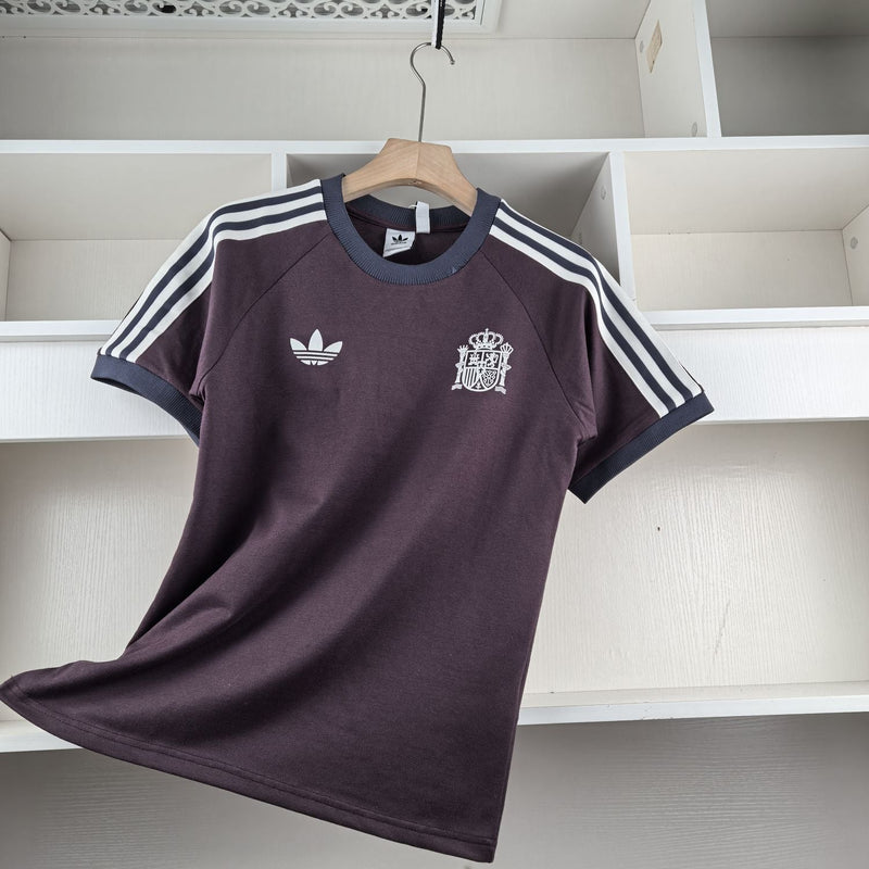 Camiseta Adicolor Classics 3 Linhas Espanha 2024 - Roxo