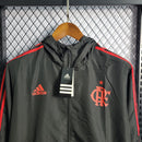 Jaqueta Corta-Vento Flamengo Preto e Vermelho 2023/24 - Masculino